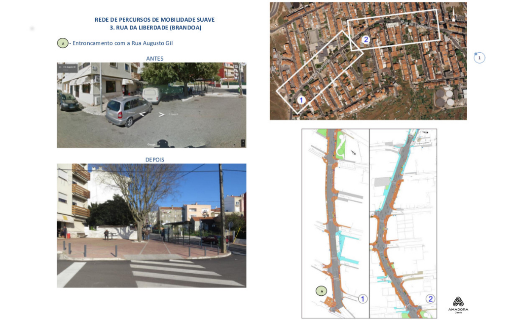 Lisboa 2020 | Rua da Liberdade/Brandoa, Circulação Pedonal/Orçamento Participativo 2015
