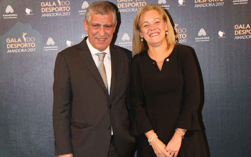 Carla Tavares e Fernando Santos