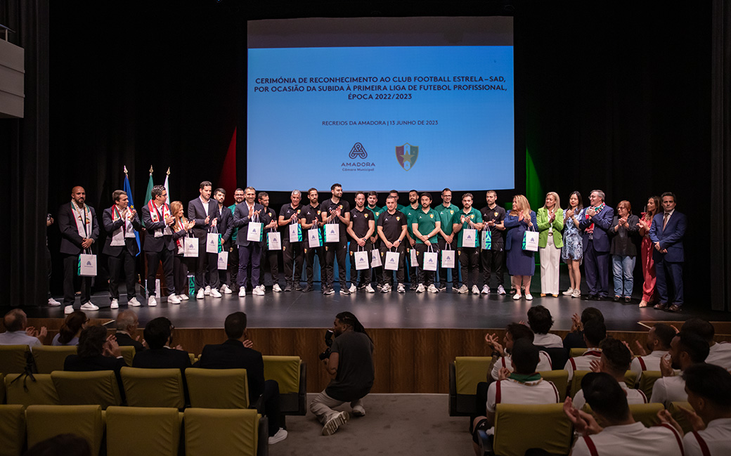 Cerimónia de reconhecimento ao Club Football Estrela – SAD | Subida à Primeira Liga de Futebol Profissional