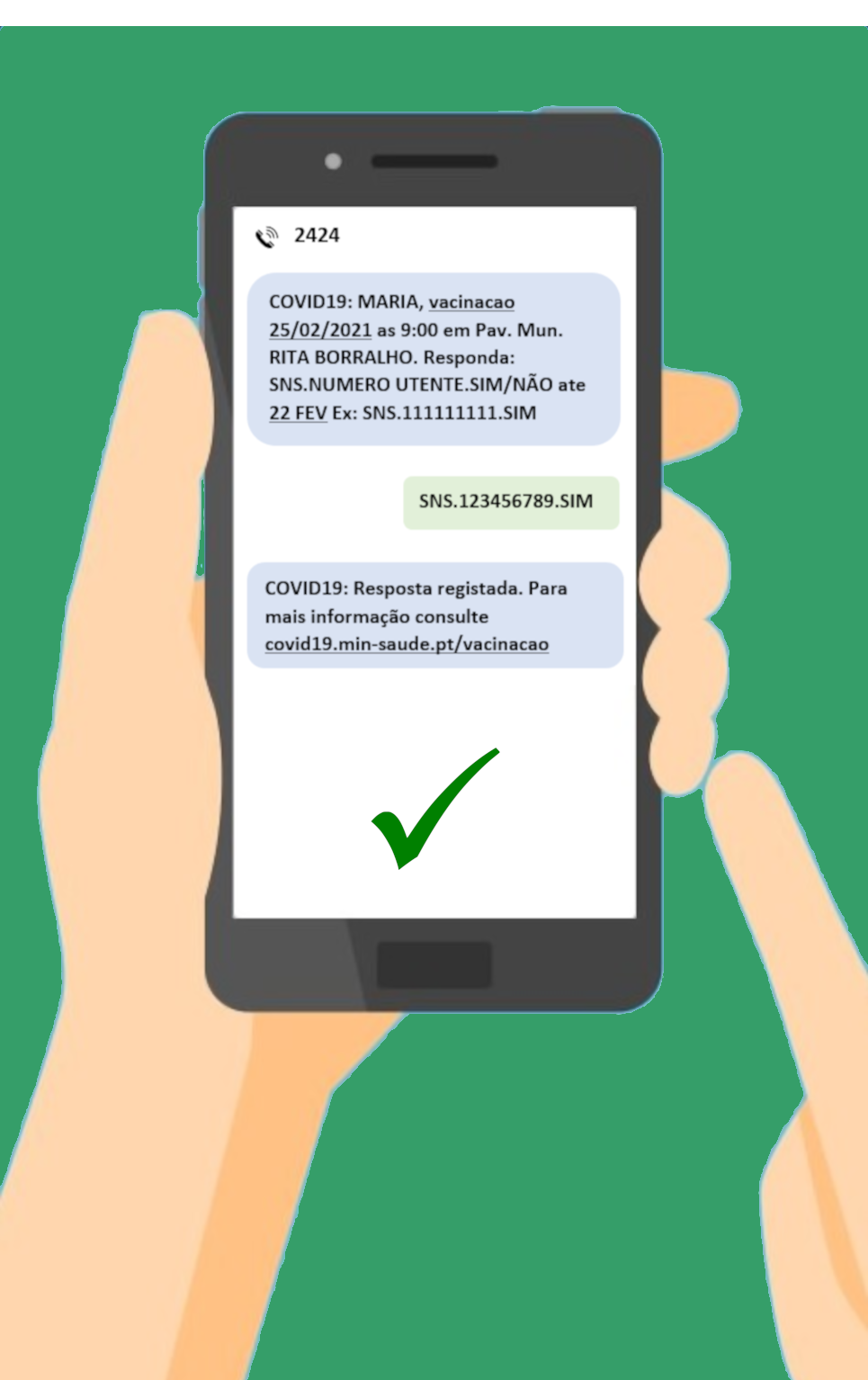 sms vacinacao correta