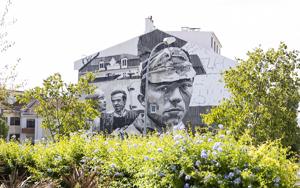 Odeith | Empena na Av. Dr. Fernando Piteira Santos (Moinhos da Funcheira – freguesia da Mina d’Água