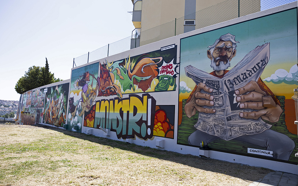 Thunders Crew | Muro localizado no Parque da Matinha da Venda-Nova (freguesia da Falagueira-Venda-Nova)