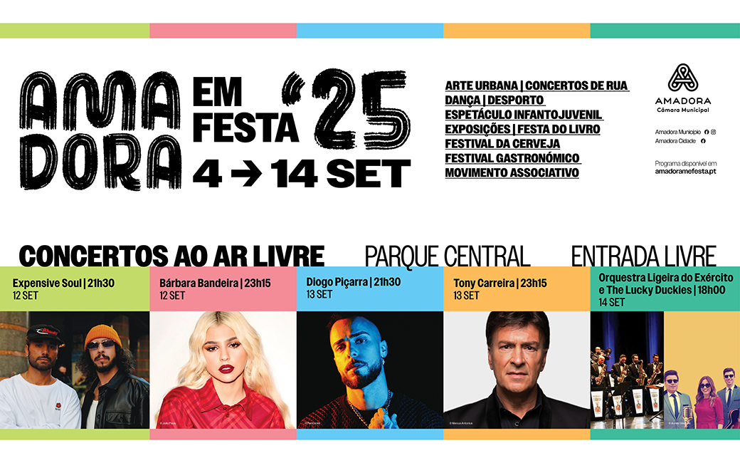 12 a 14 setembro | Concertos ao ar livre assinalam aniversário da Amadora
