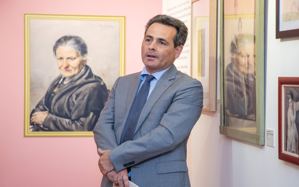 Ricardo Franco Faria, Vereador da Cultura, esteve presente na inauguração da exposição