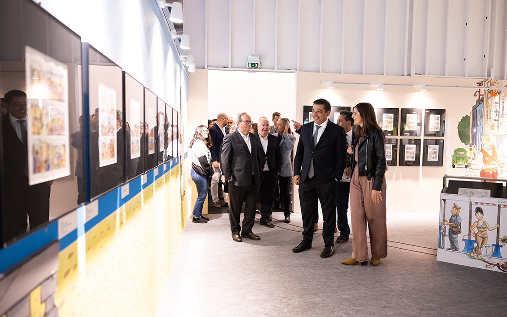 Vítor Ferreira, Presidente da Câmara Municipal da Amadora, esteve presente na inauguração do Amadora BD 2024