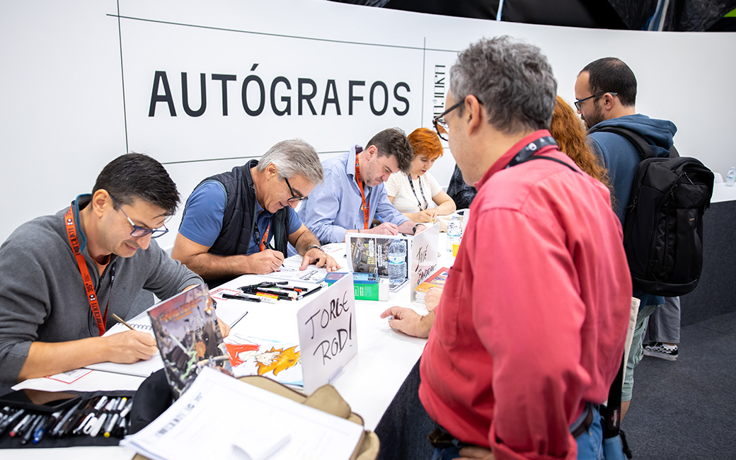 Sessões de autógrafos no Amadora BD 2024