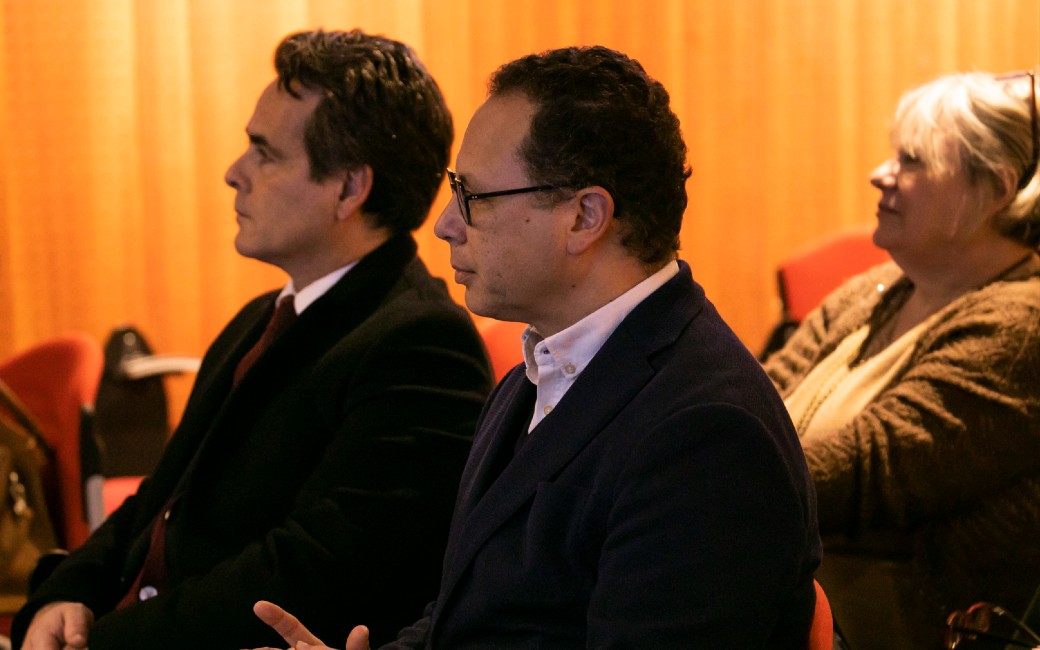 O Vereador do pelouro da Educação, Ricardo Franco Faria, acompanhado por Manuel Girão, Diretor-geral da Santa Casa da Misericórdia da Amadora