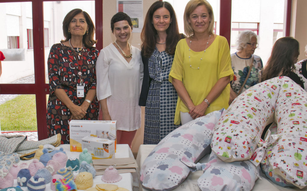 Fátima Sena e Silva, do Hospital Fernando Fonseca, Carla Chambel, Branca Barata, da farmacêutica Roche e Carla Tavares