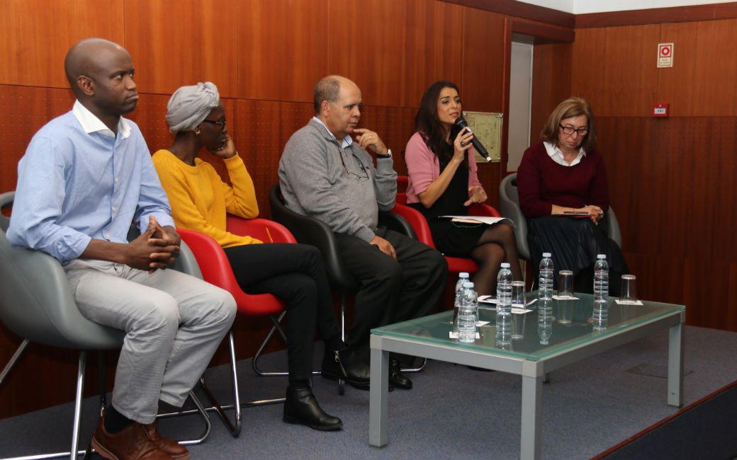 Painel de comentadores Eduardo Djaló, Adiato Samba Baldé, António Carlos Silva, Catarina Furtado e Alice Frade