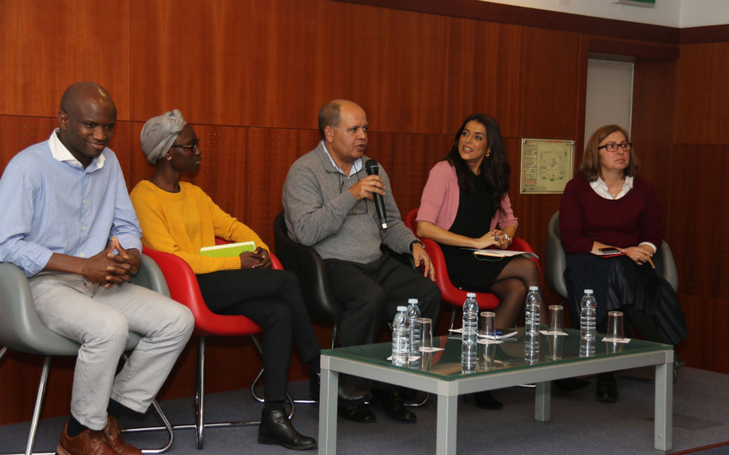 Painel de comentadores Eduardo Djaló, Adiato Samba Baldé, António Carlos Silva, Catarina Furtado e Alice Frade