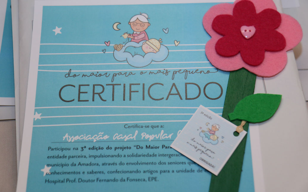 Todos os participantes receberam um Certificado de participação