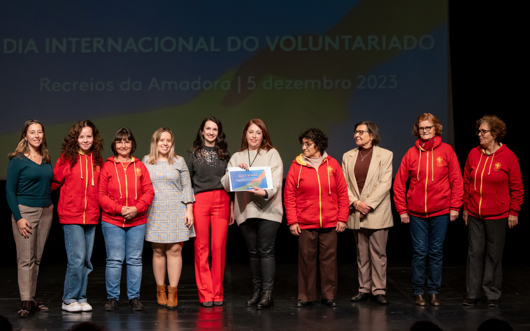 Cerimónia de Distinção dos/as voluntários/as ativos/as 2023 e das Organizações Promotoras de Voluntariado ativas 2023