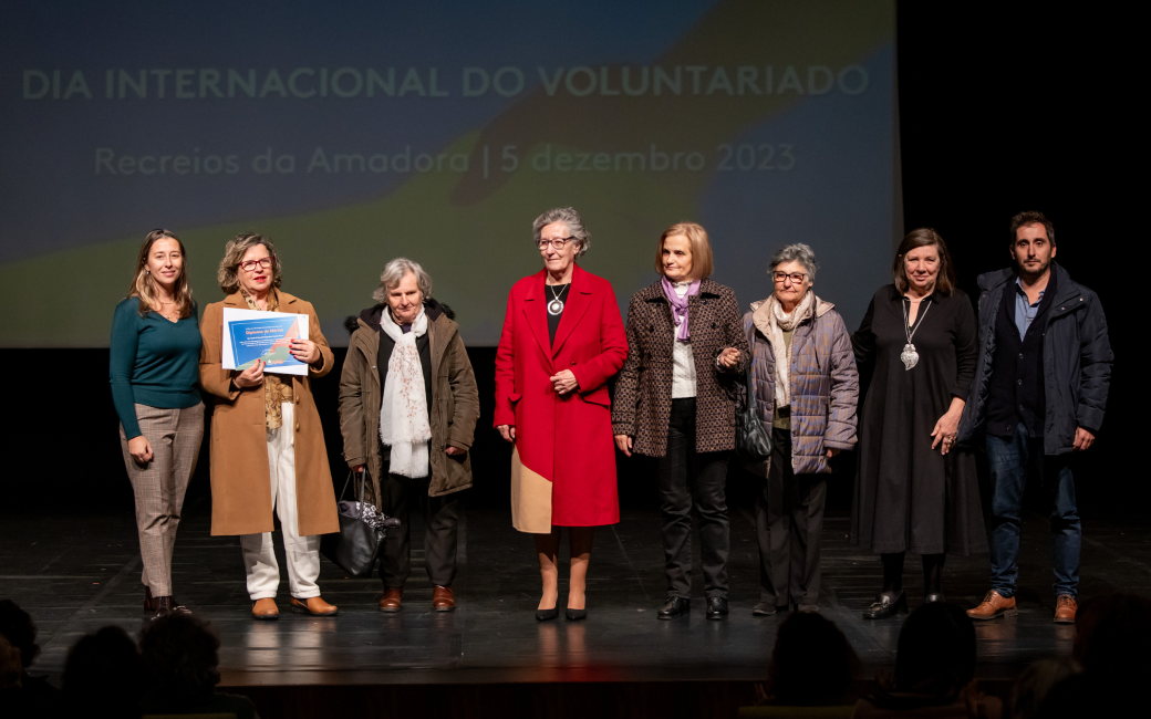 Cerimónia de Distinção dos/as voluntários/as ativos/as 2023 e das Organizações Promotoras de Voluntariado ativas 2023
