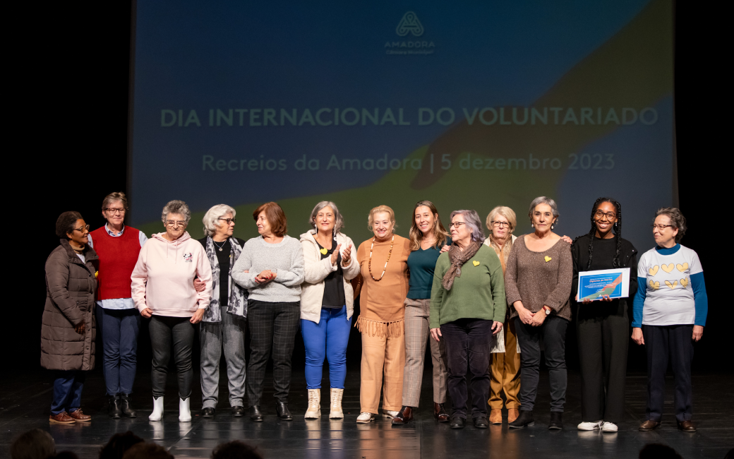 Cerimónia de Distinção dos/as voluntários/as ativos/as 2023 e das Organizações Promotoras de Voluntariado ativas 2023