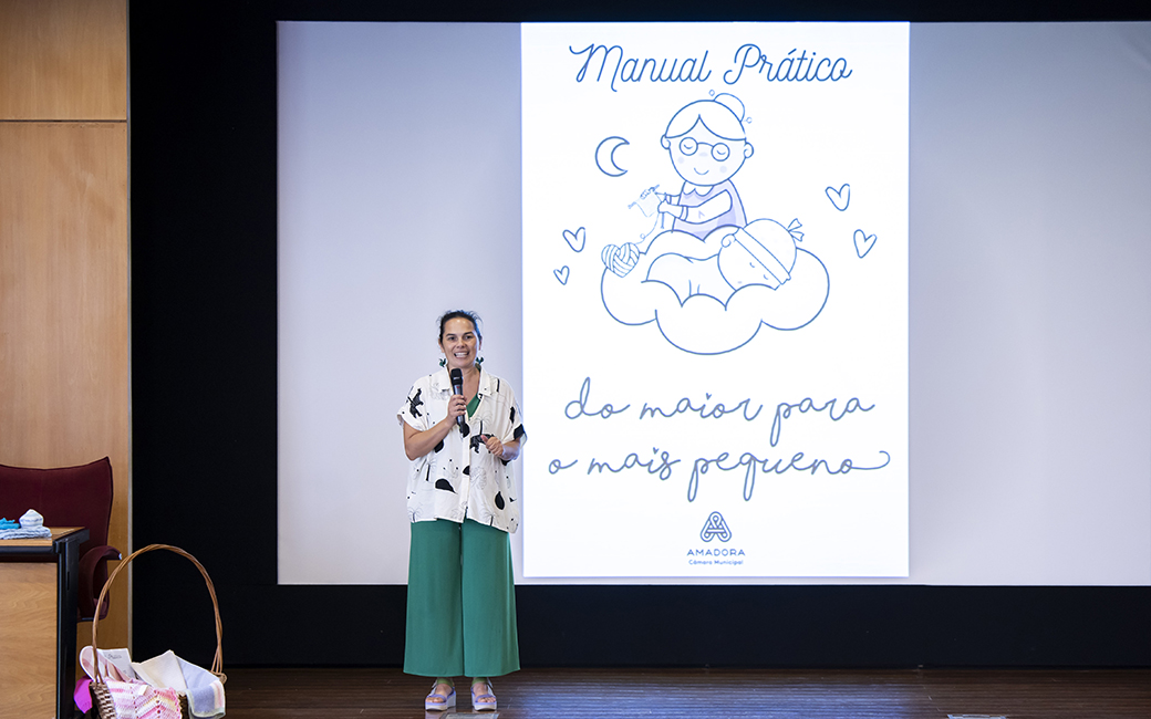 Atriz Carla Chambel, mentora do projeto "Do Maior para o Mais Pequeno"