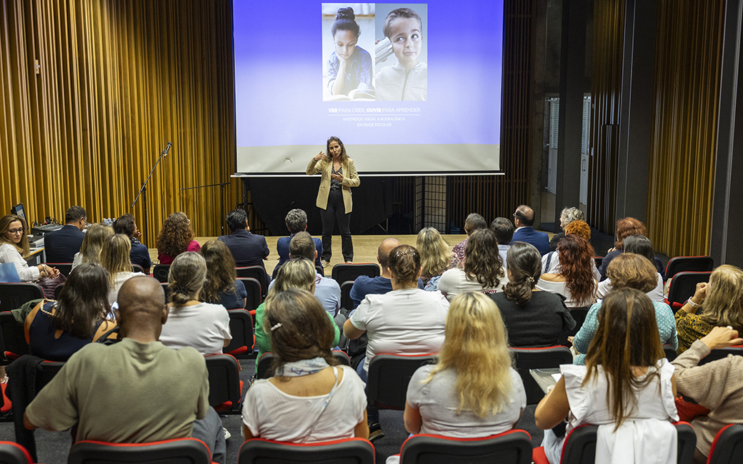 Apresentação dos resultados do projeto "Ver para Crer, Ouvir para Aprender" - Rastreios Audiológicos e Visuais, efetuados no ano letivo 2023/2024 nas escolas da cidade