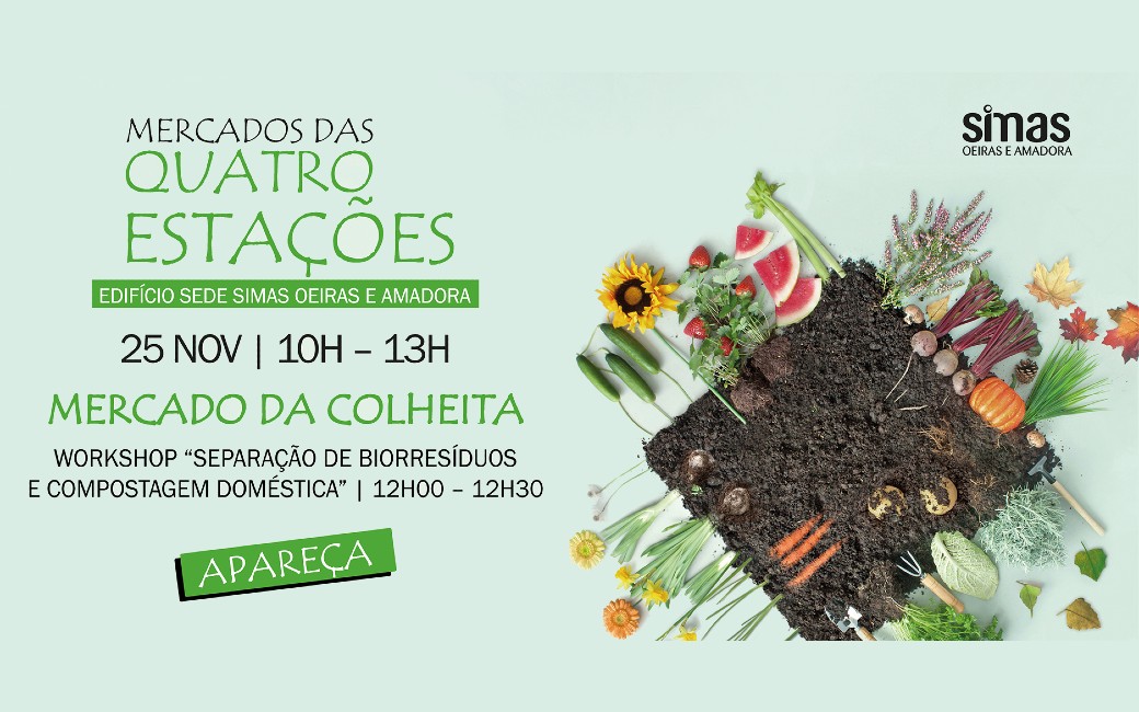 25 novembro | SIMAS promovem Mercado da Colheita