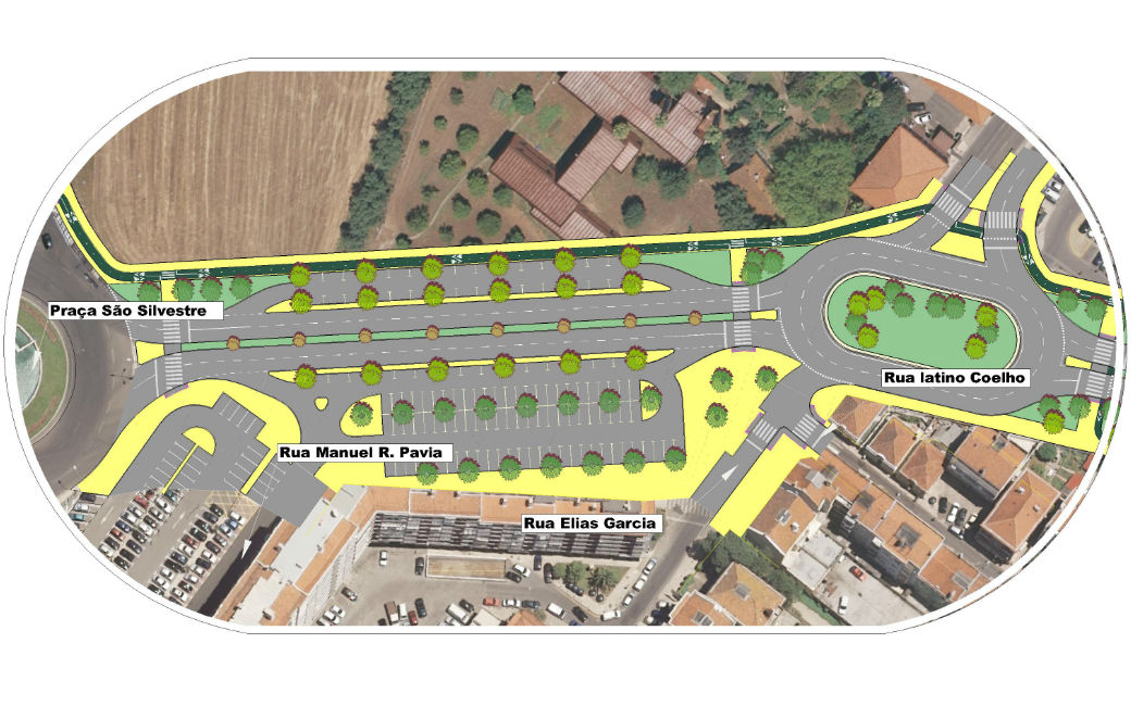 Condicionamento de Trânsito | Praça S. Silvestre, Rua Manuel Ribeiro de Pavia e Rua Elias Garcia