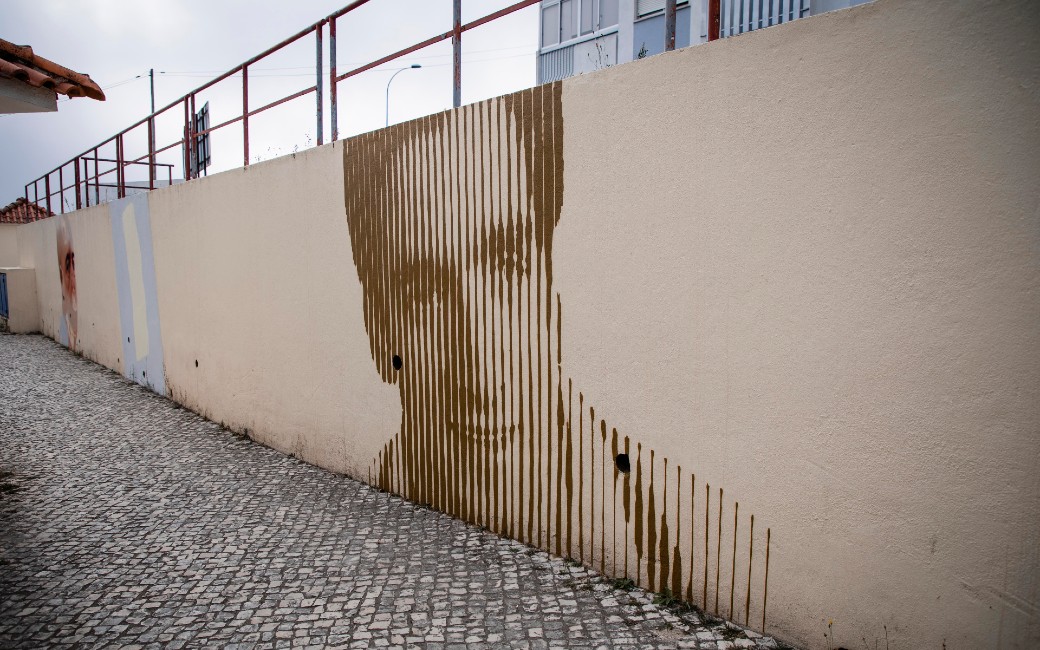 Mural do futebolista José Torres, o “Bom Gigante”