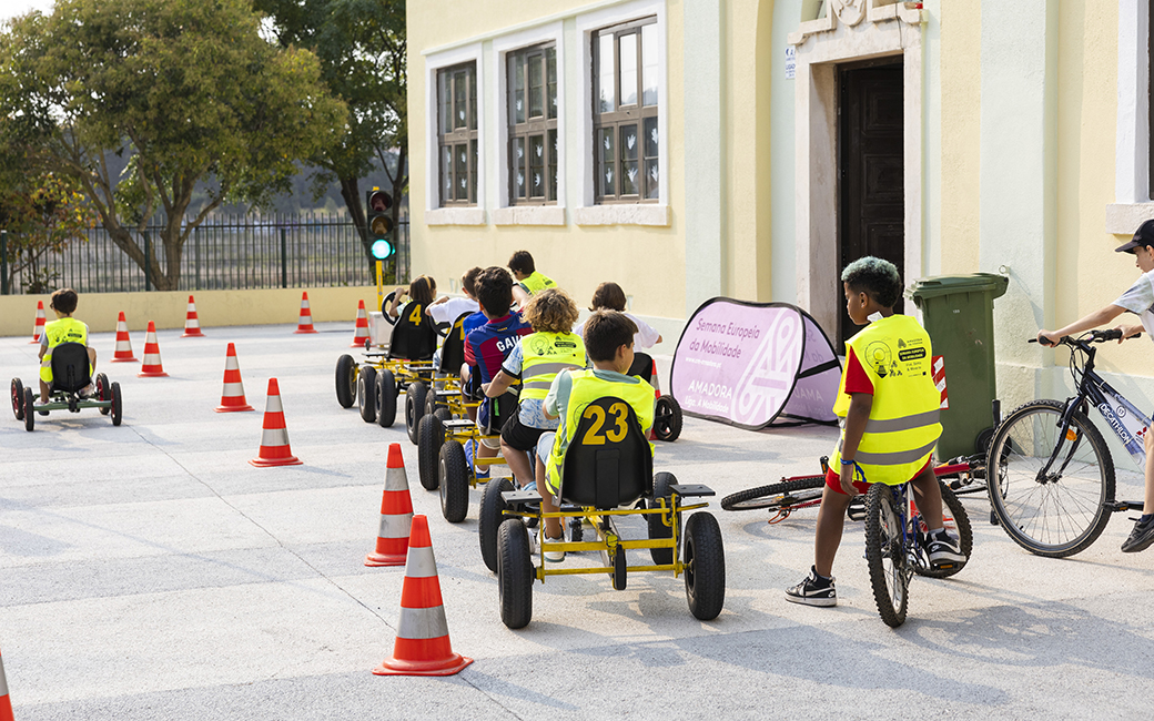 Em Alfragide, realizou-se ainda a iniciativa Kidical Mass, dirigida aos mais novos.