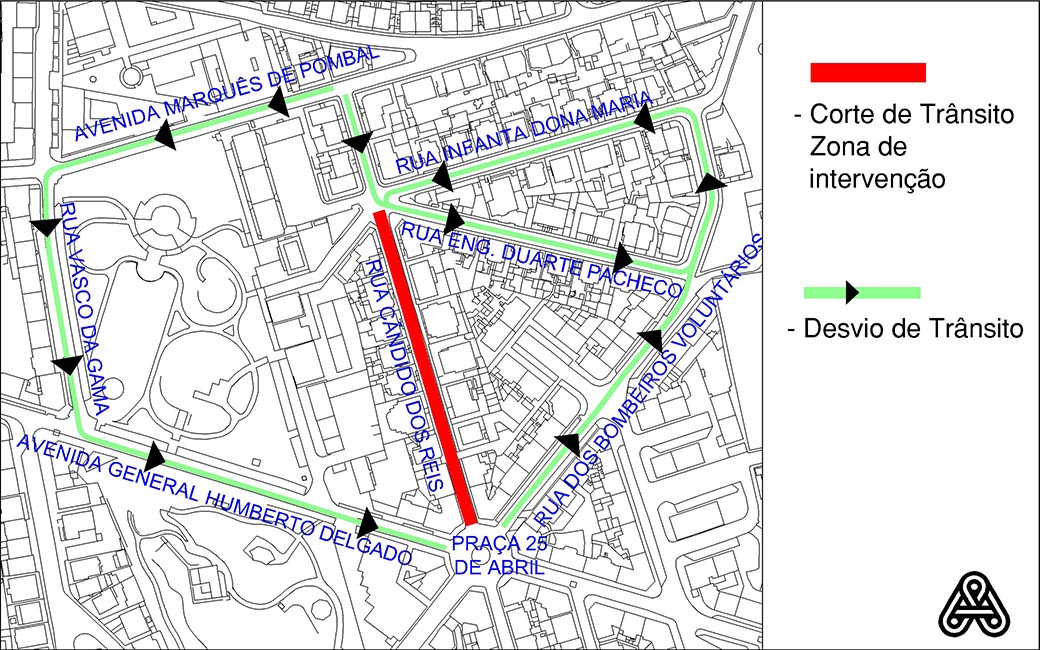 Rua Cândido dos Reis | Corte de Trânsito e de Estacionamento – 2ª fase
