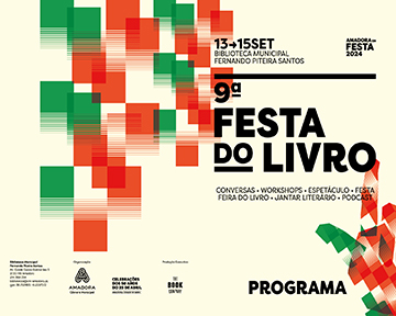 13 a 15 setembro | 9.ª edição da Festa do Livro