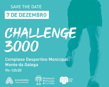 7 dezembro | Challenge 3000 corre-se na Amadora